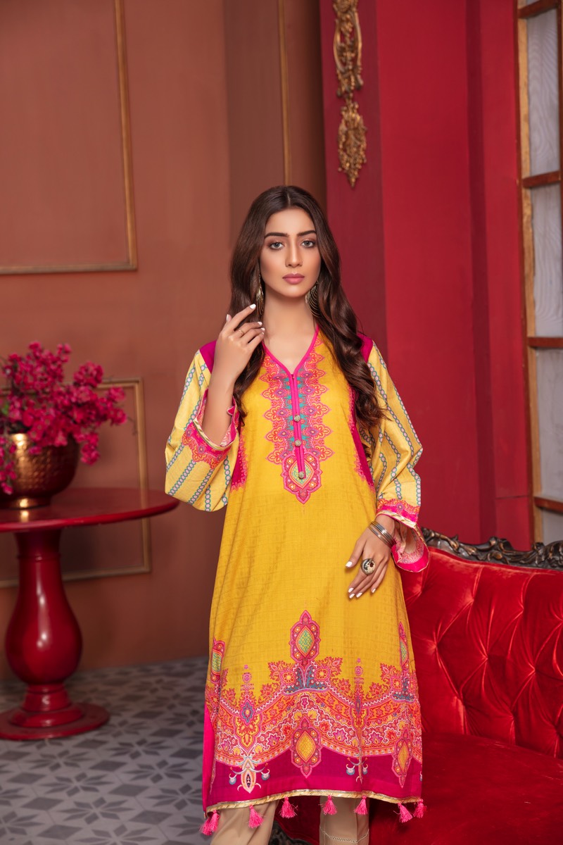 YELLOW KASHMIR - Jacquard