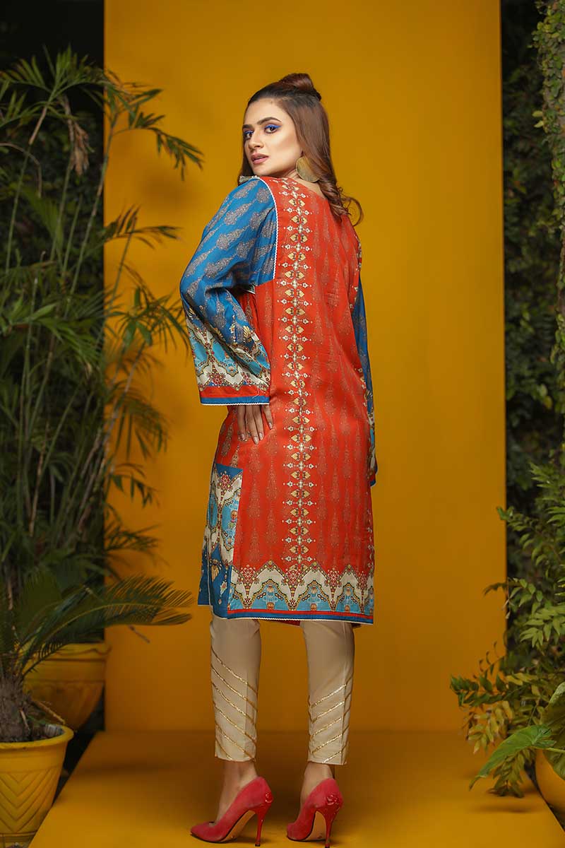 LAWN PRINTED / RUST BAROQUE - Jacquard.pk