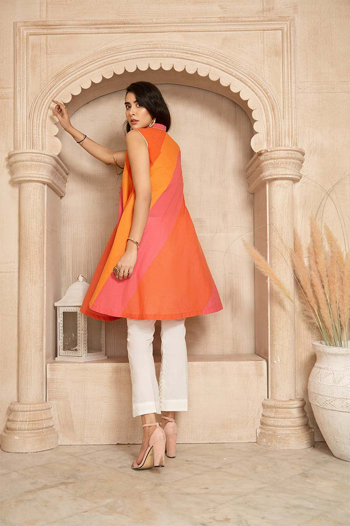 KHADDI COTTON / TANGERINE LEHR - Jacquard