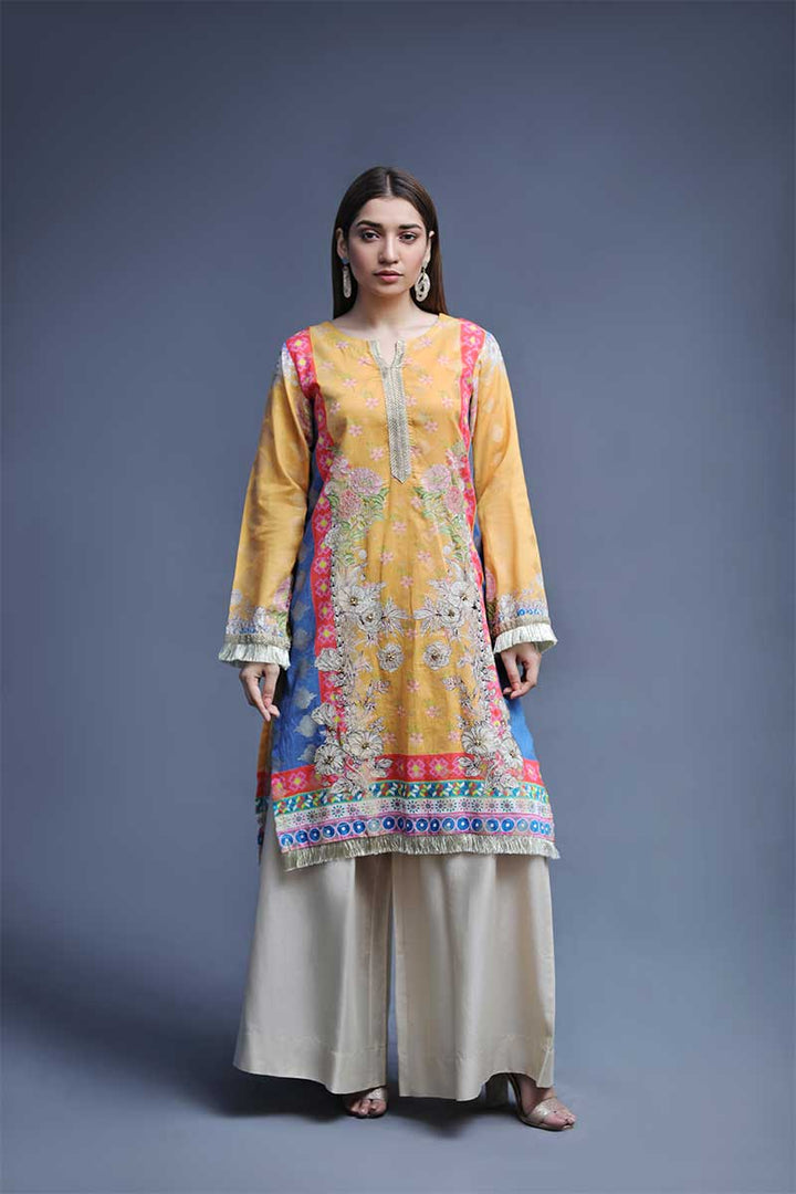 DIGITAL JACQUARD / YELLOW SWIRL - Jacquard.pk