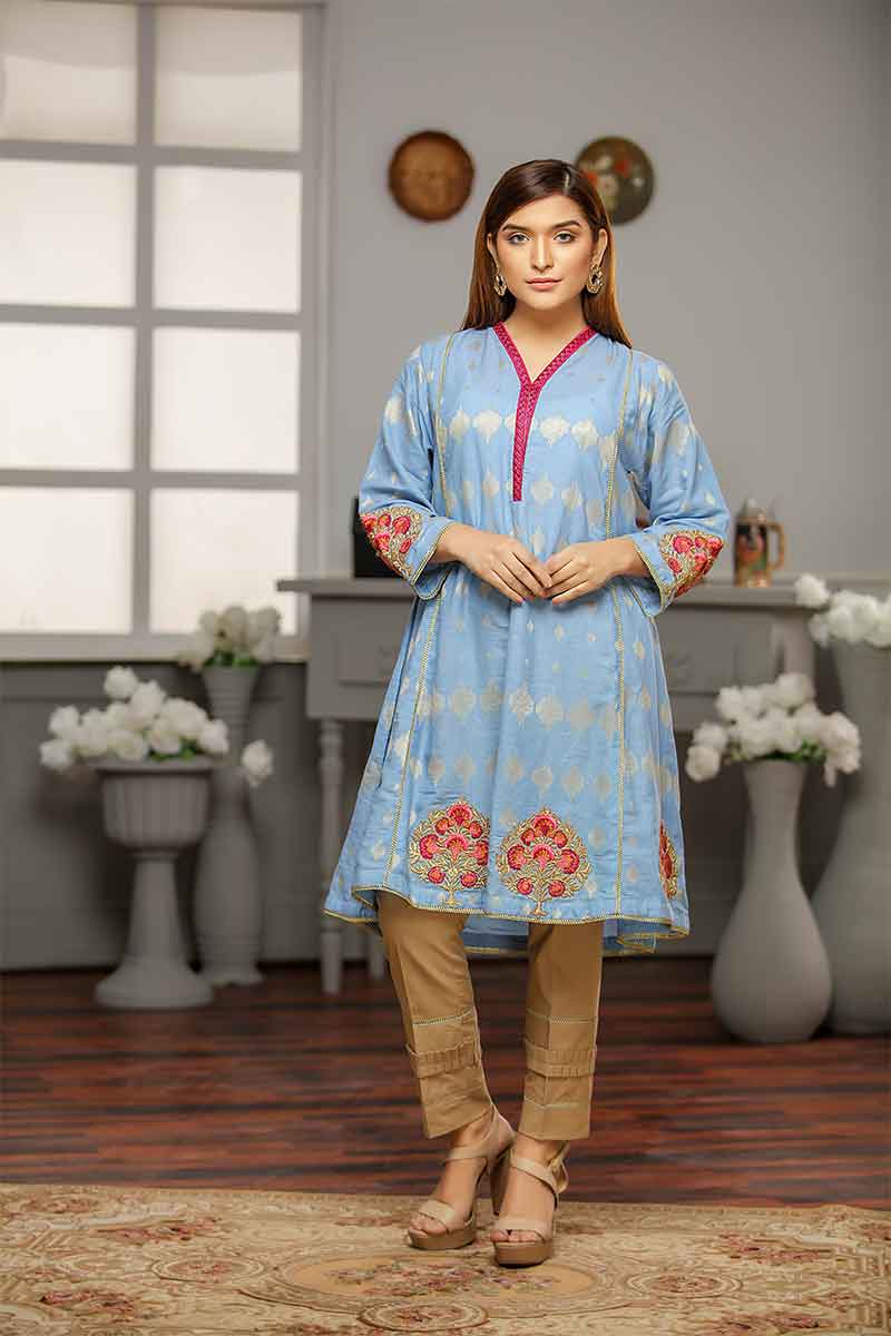 JACQUARD SHIRT / MUGHAL BLUES - Jacquard.pk