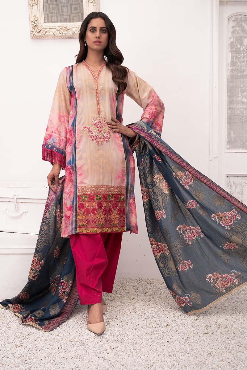 jacquard unstitched lawn