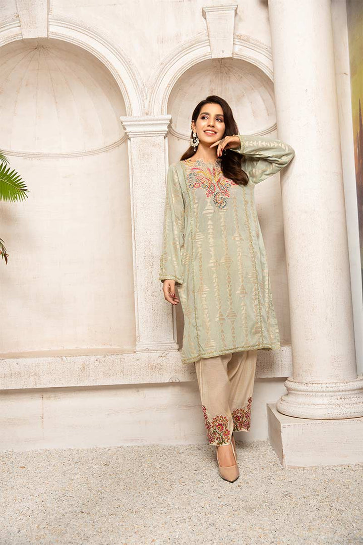 GREEN KASHMIR - Jacquard