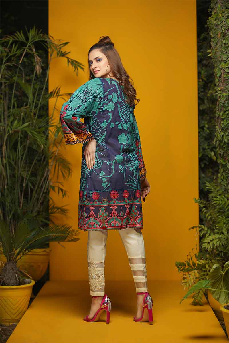 LAWN SHIRT / TROPICAL FUSION - Jacquard.pk