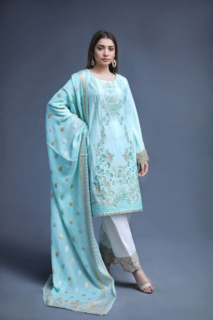 LAWN SHIRT / AQUA BAROQUE - Jacquard.pk