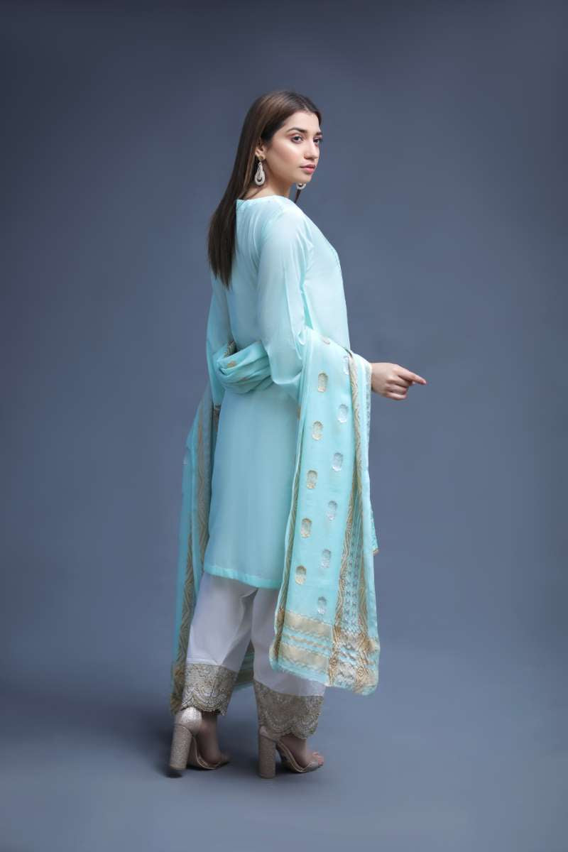 LAWN SHIRT / AQUA BAROQUE - Jacquard.pk