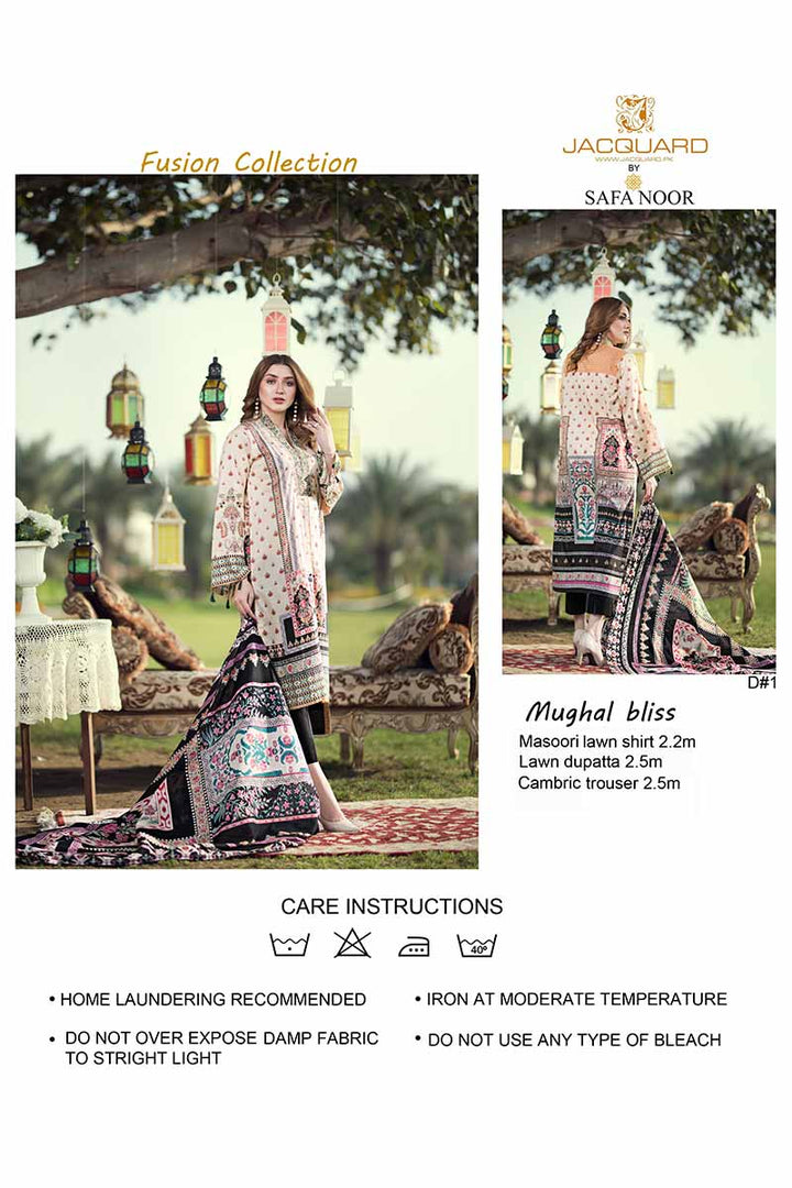 UNSTITCHED / PRINTED MASOORI LAWN / MUGHAL BLISS - Jacquard.pk