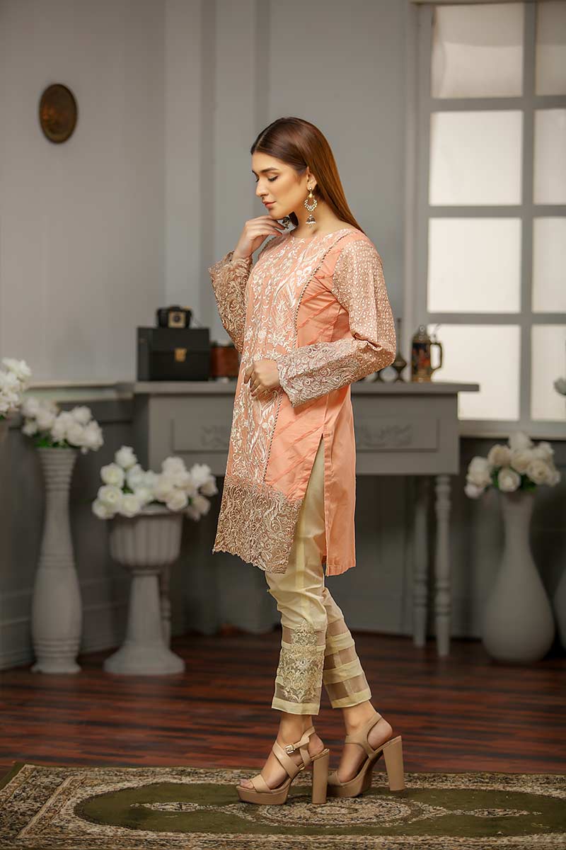 LAWN MASOORI / PEACH SHADOW - Jacquard.pk