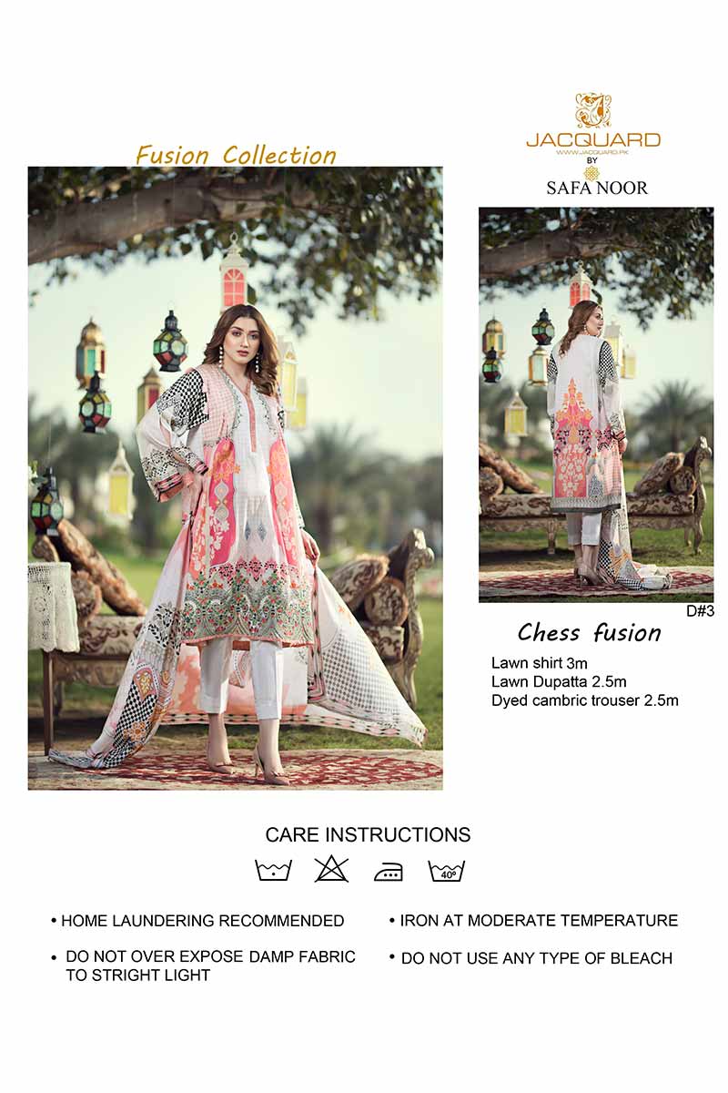 UNSTITCHED / PRINTED LAWN / Chess Fusion - Jacquard.pk