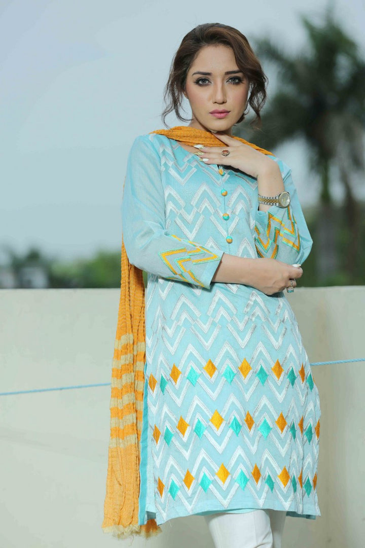GREEN SLATE - Jacquard.pk