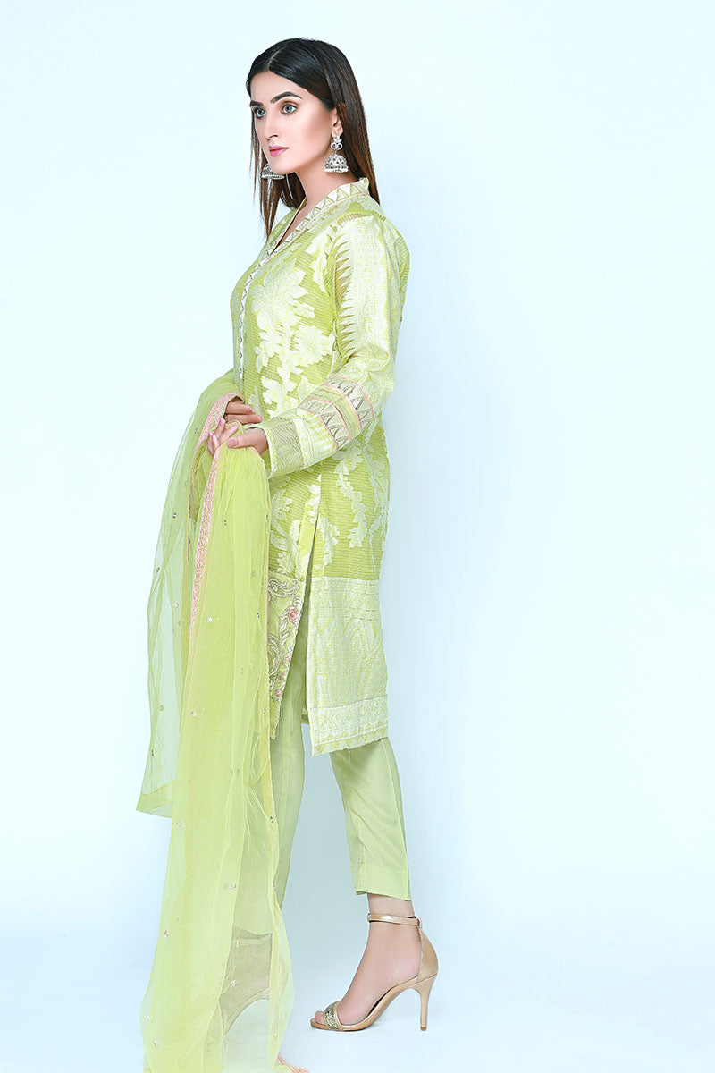 SOFT GREEN - Jacquard.pk