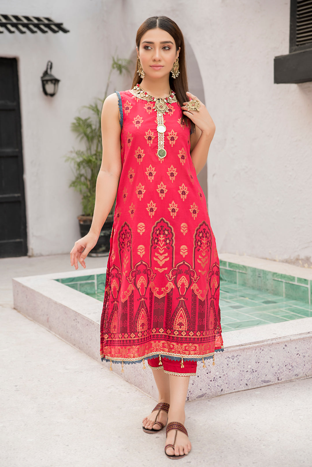 Summer 2022 lawn jacquard collection 2 piece 1990 by jacquard clothing eid dress