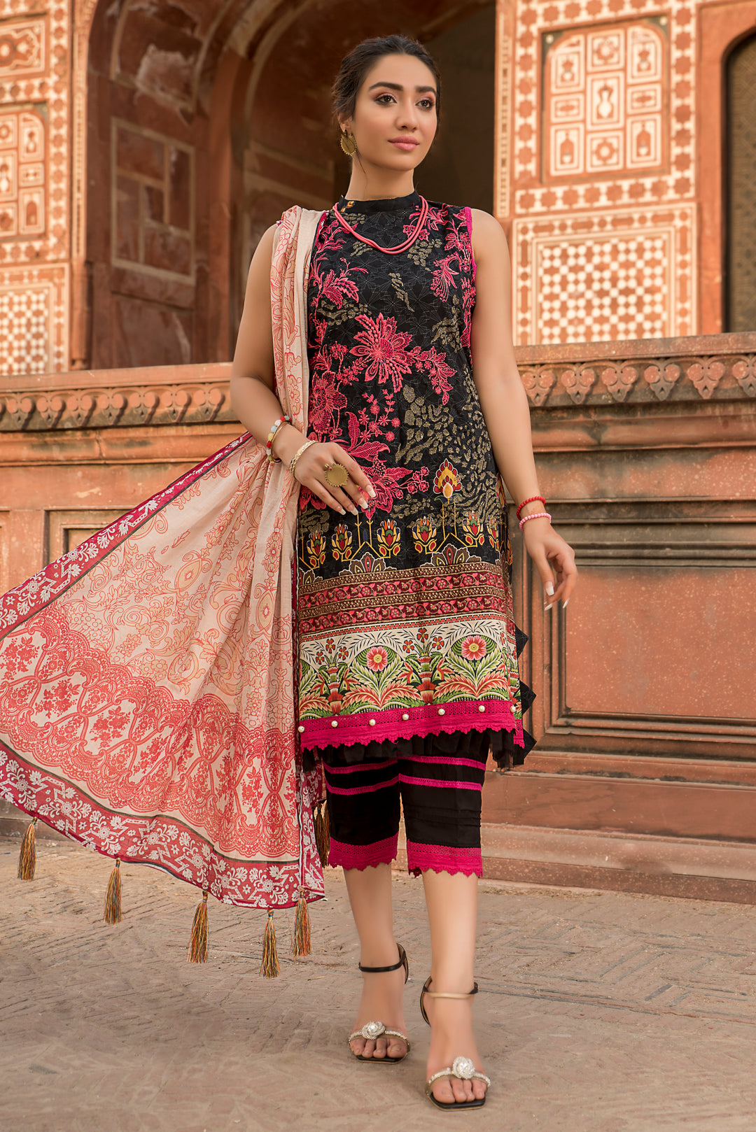 Targini Vol-3 Unstitched collection self jacquard lawn 3pcs summer 2022 by jacquard clothing