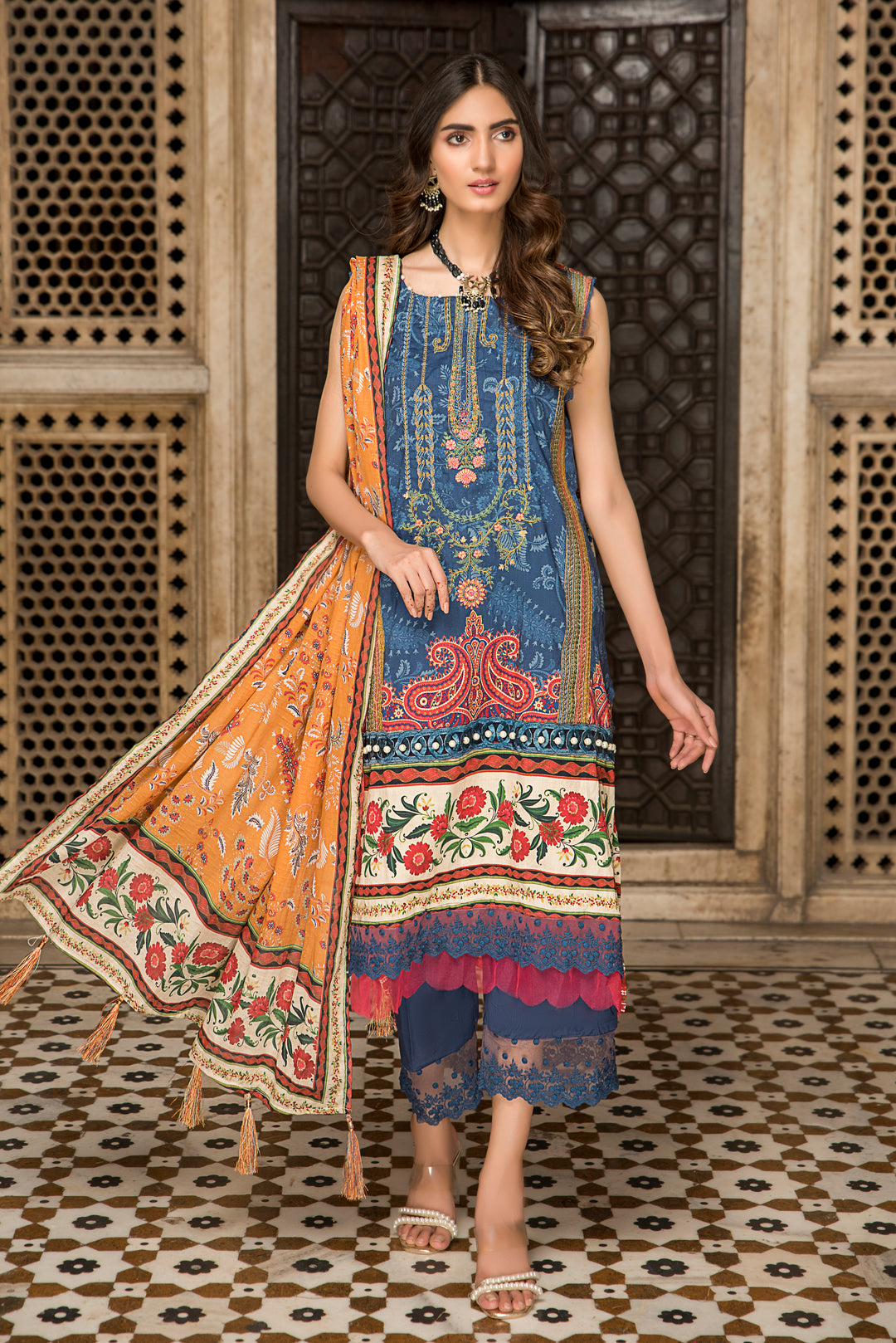 Targini Vol-3 Unstitched collection self jacquard lawn 3pcs summer 2022 by jacquard clothing