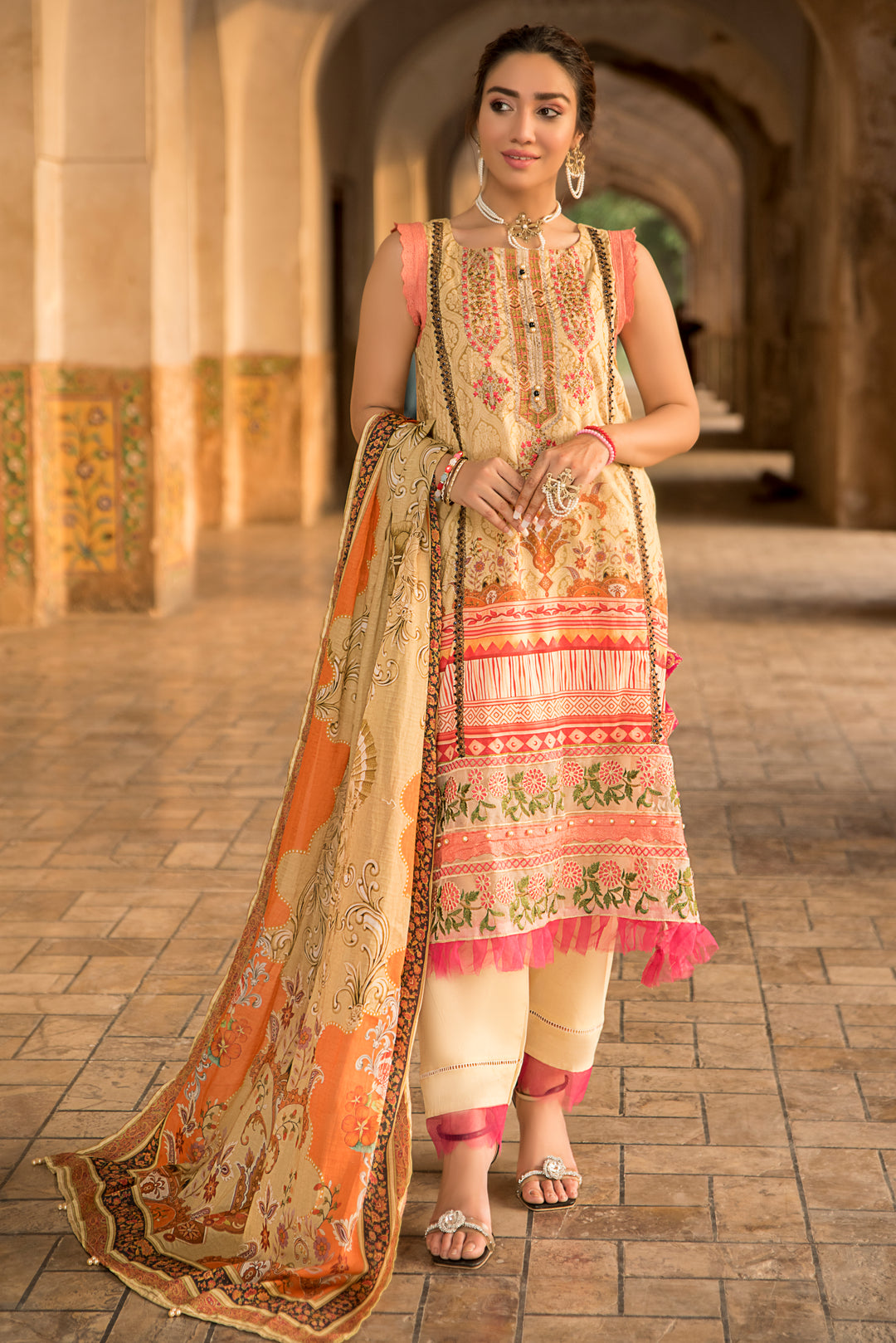 Targini Vol-3 Unstitched collection self jacquard lawn 3pcs summer 2022 by jacquard clothing