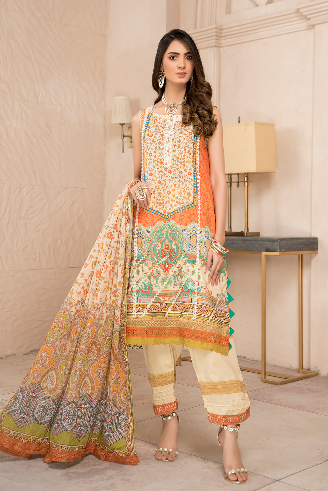 LAWN COLLECTION 3PCS UNSTITCHED BY JACQUARD CLOTHING SUMMER SPRING 2022