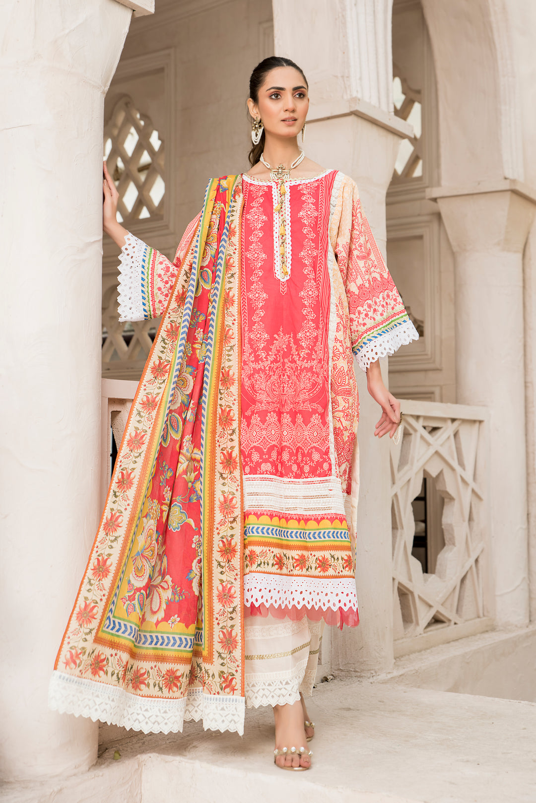 LAWN COLLECTION 3PCS UNSTITCHED BY JACQUARD CLOTHING SUMMER SPRING 2022