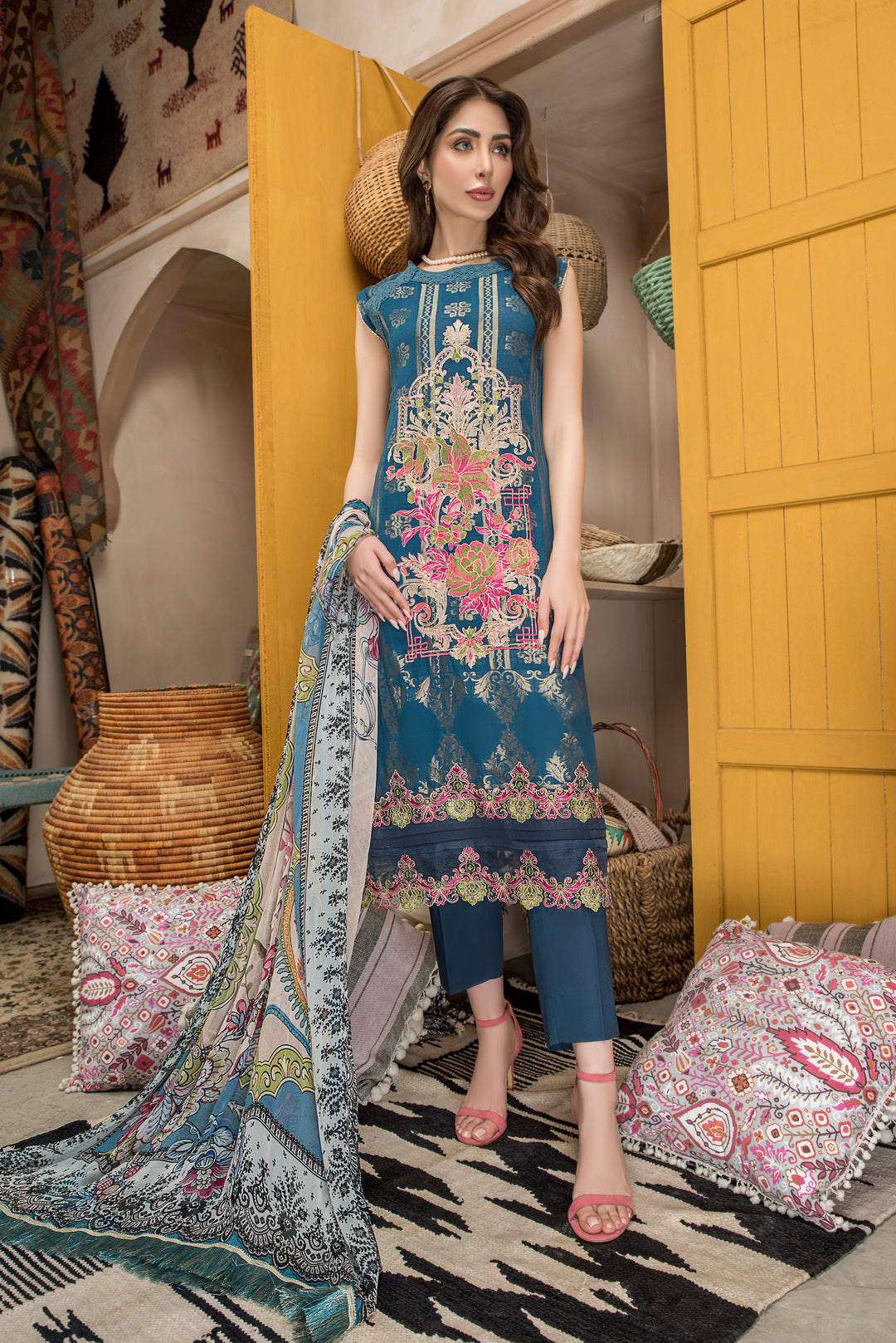 Jacquard Lawn Summer 2022 unstitched Collection by jacquard clothing