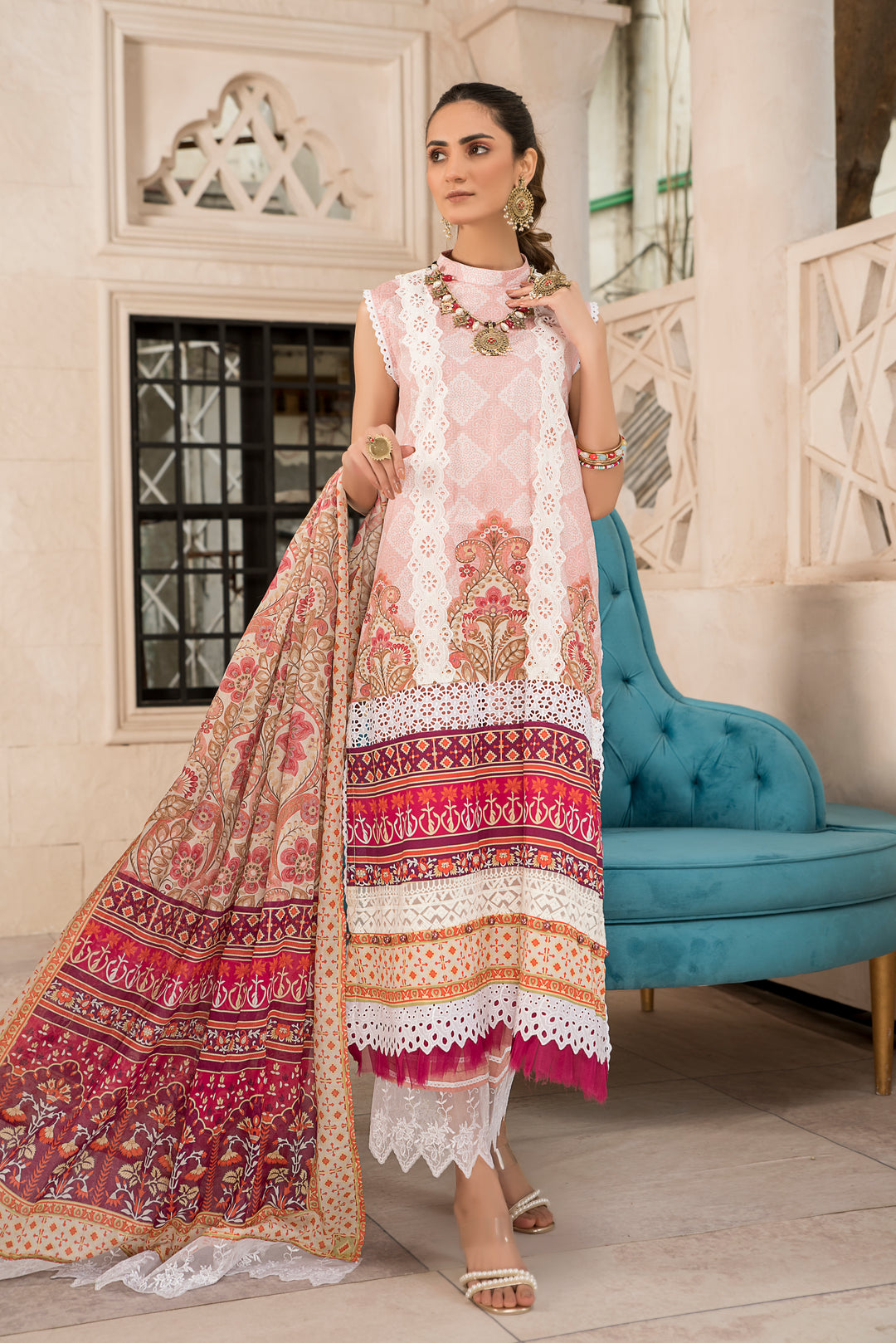LAWN COLLECTION 3PCS UNSTITCHED BY JACQUARD CLOTHING SUMMER SPRING 2022