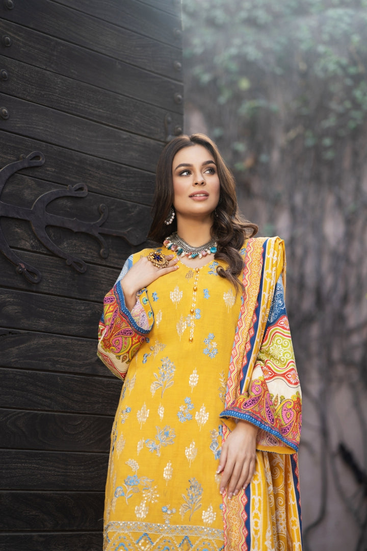 Self Jacquard Khaddar Unstitched By Jacquard Clothing winter collection