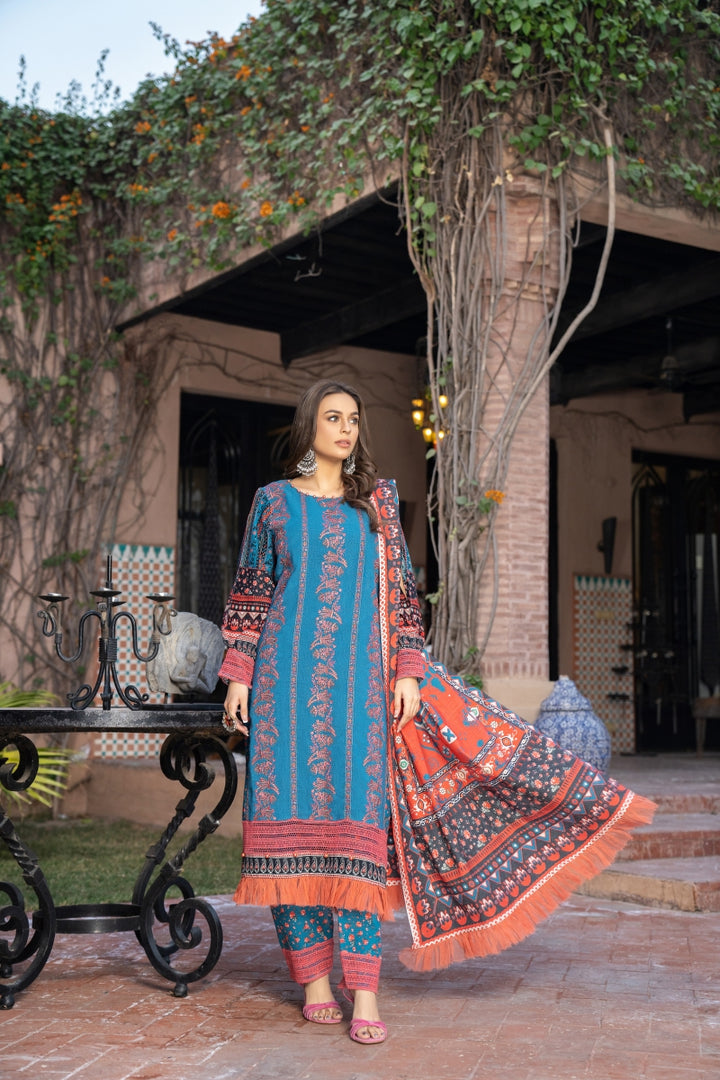 Self Jacquard Khaddar Unstitched By Jacquard Clothing winter collection