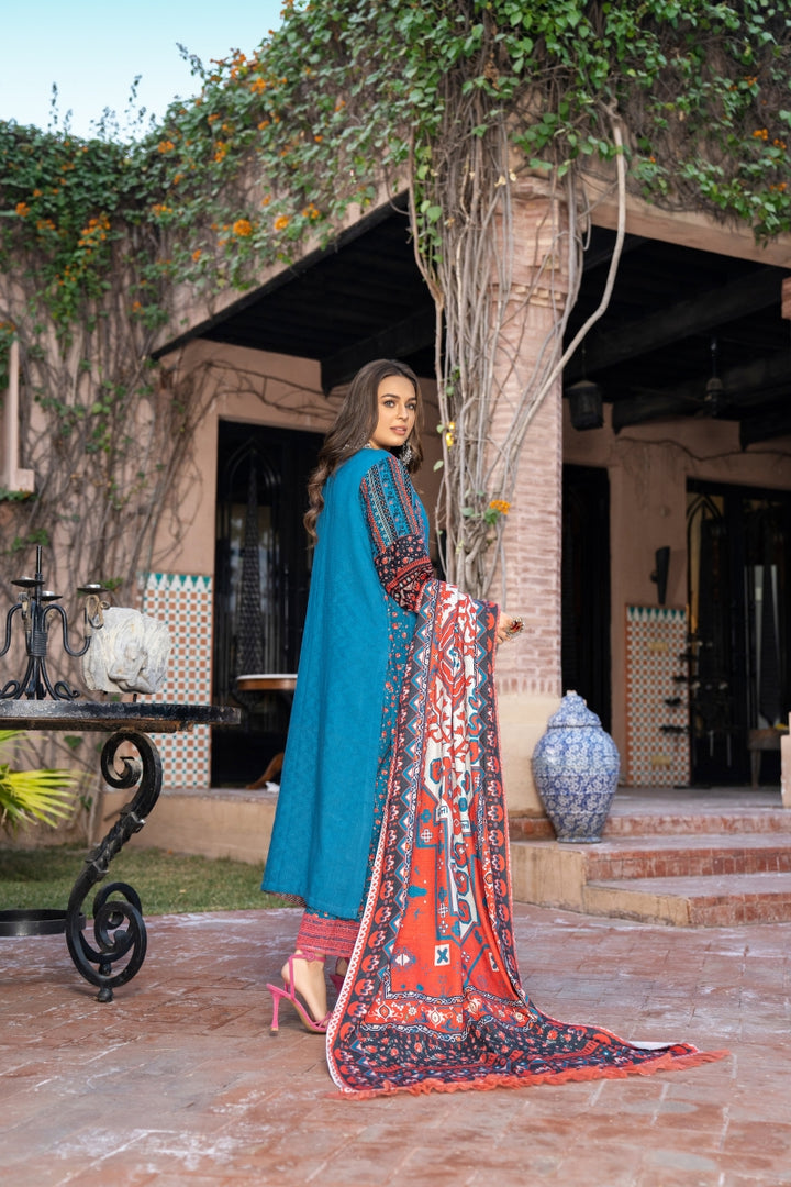 Self Jacquard Khaddar Unstitched By Jacquard Clothing winter collection