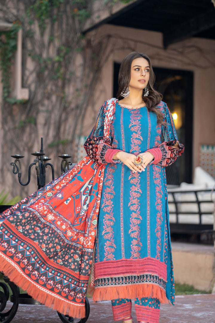 Self Jacquard Khaddar Unstitched By Jacquard Clothing winter collection