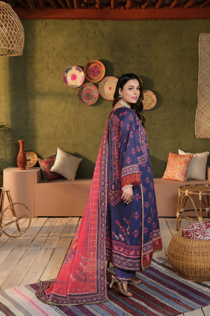 SHAJR-E-ZOUQ COLLECTION / 3PC / EMBROIDERED LAWN UNSTITCHED EID23 COLLECTION BY JACQUARD CLOTHING