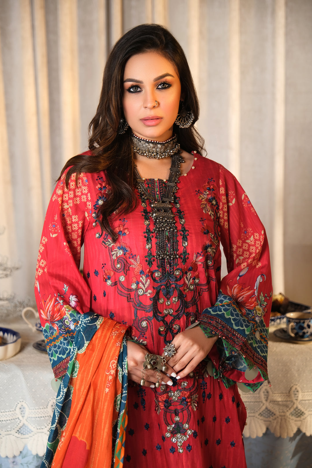 ANNA-UNSTITCHED-EMBROIDERED LAWN SUIT