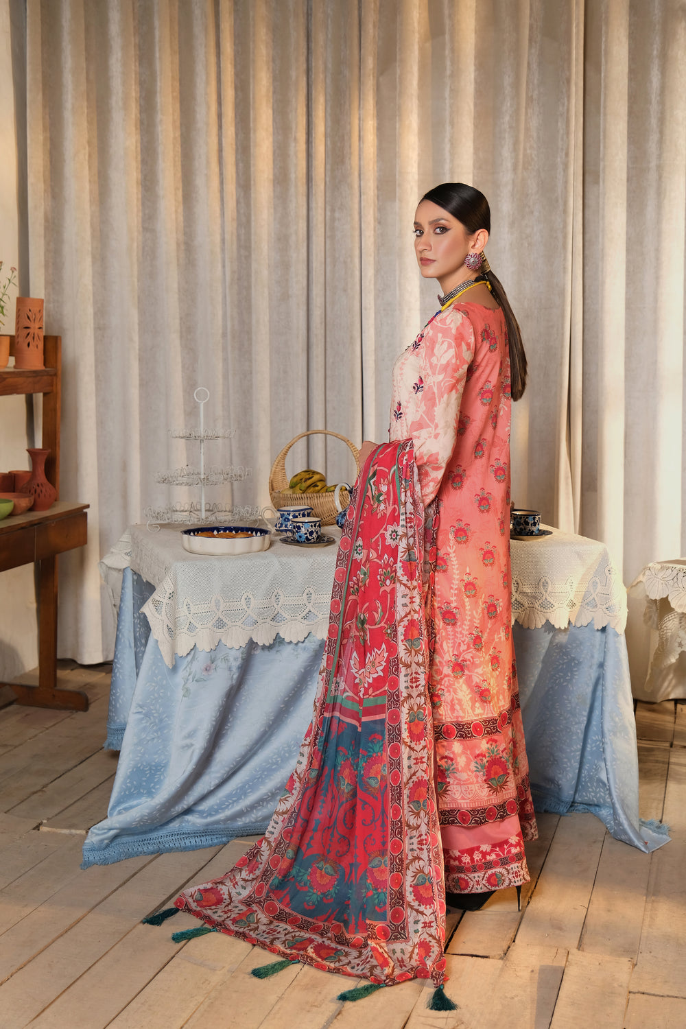 BAGH-E-BAHAR COLLECTION / 3PC / EMBROIDERED LAWN UNSTITCHED 3PCS SUMMER 2023 BY JACQUARD CLOTHING 