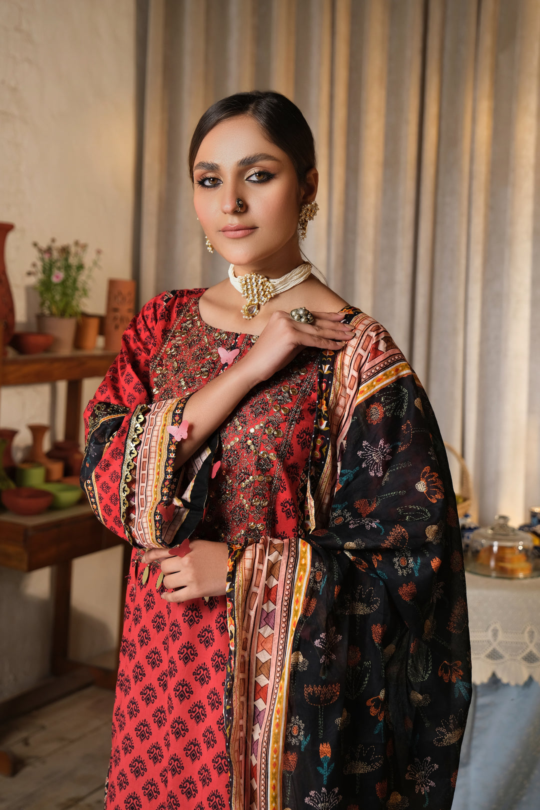 BAGH-E-BAHAR COLLECTION / 3PC / EMBROIDERED LAWN UNSTITCHED 3PCS SUMMER 2023 BY JACQUARD CLOTHING 