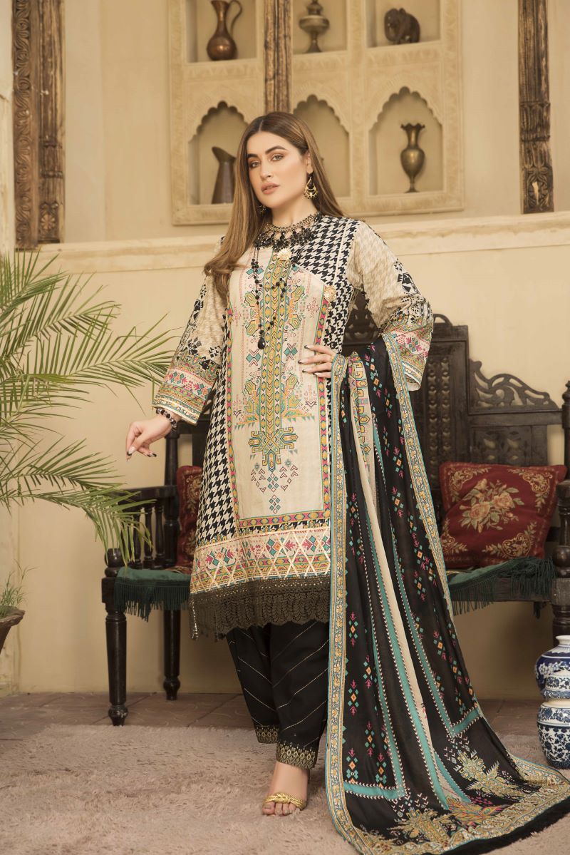 Jacquard Clothing Digital Lawn Swiss Lawn