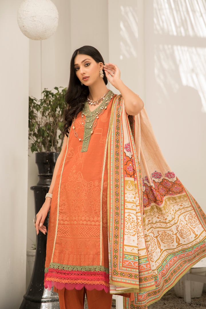 Dyed Slub Jacquard Khaddar Winter Collection by Jacquard Clothing