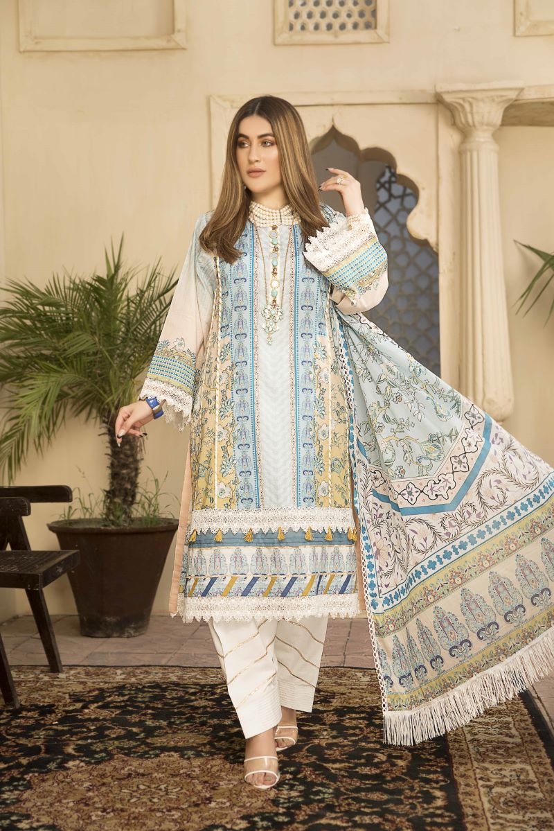 Jacquard Clothing Digital Lawn Swiss Lawn