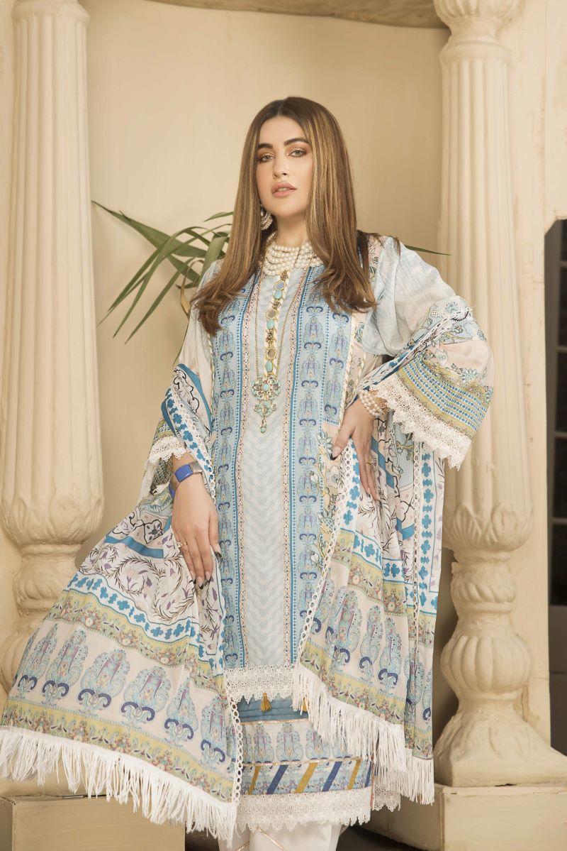 Jacquard Clothing Digital Lawn Swiss Lawn