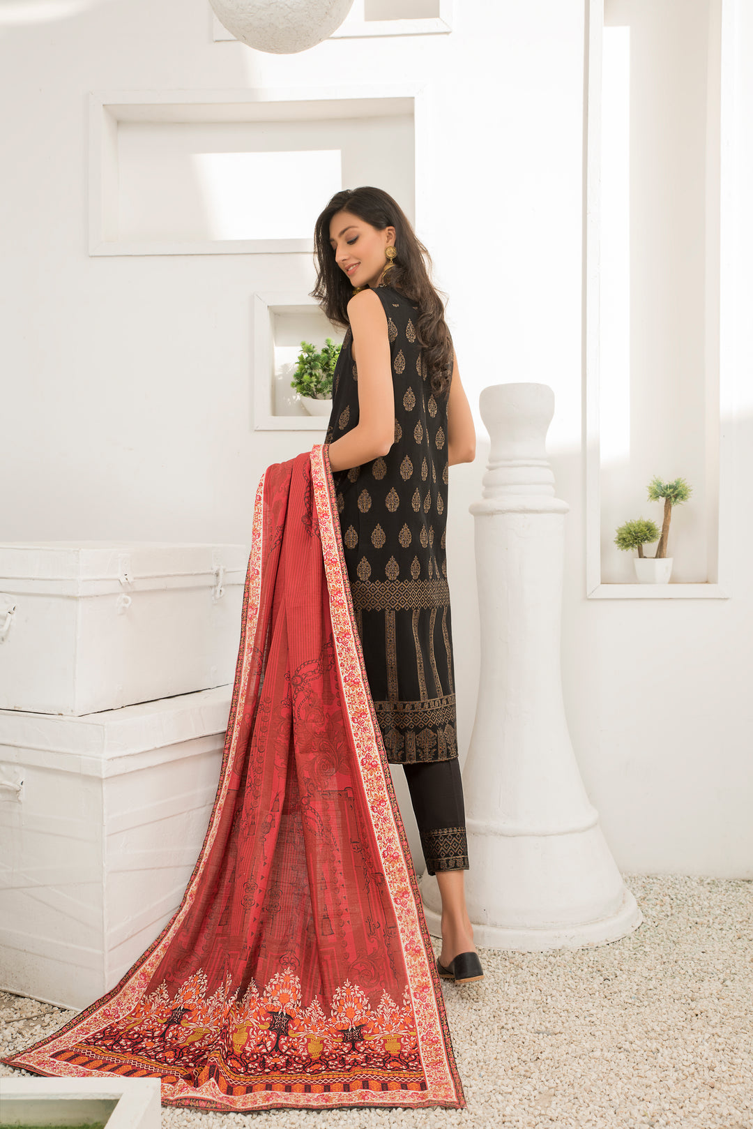 Dyed Slub Jacquard Khaddar Winter Collection by Jacquard Clothing