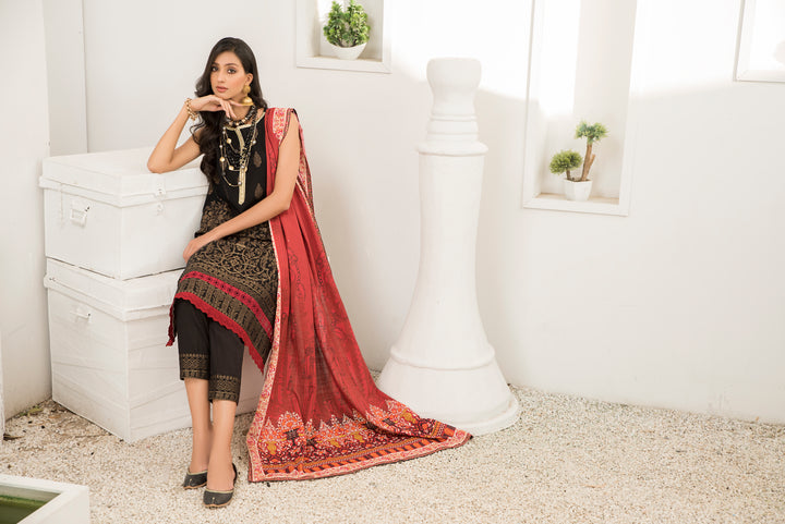 Dyed Slub Jacquard Khaddar Winter Collection by Jacquard Clothing