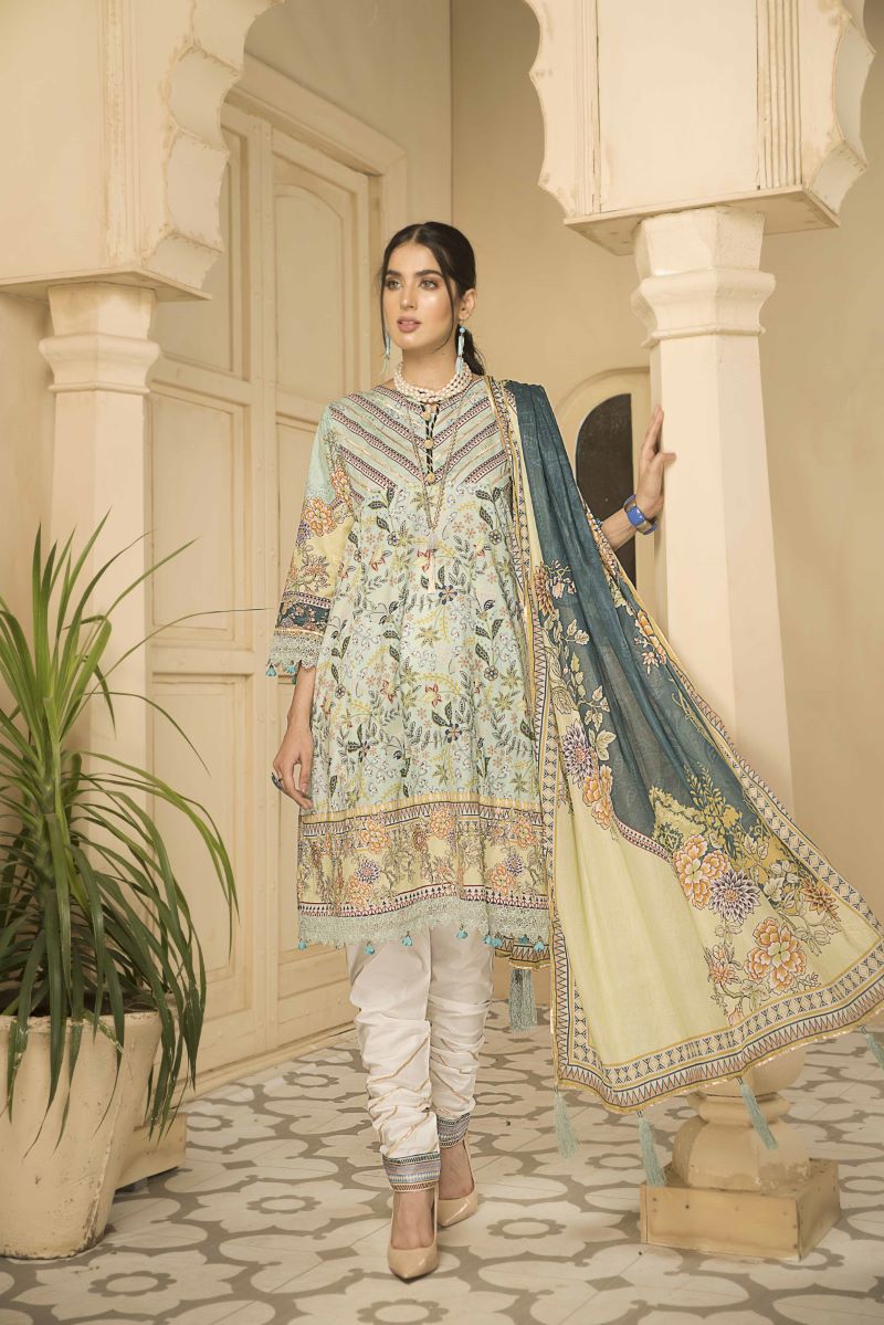 Jacquard Clothing Digital Lawn Swiss Lawn