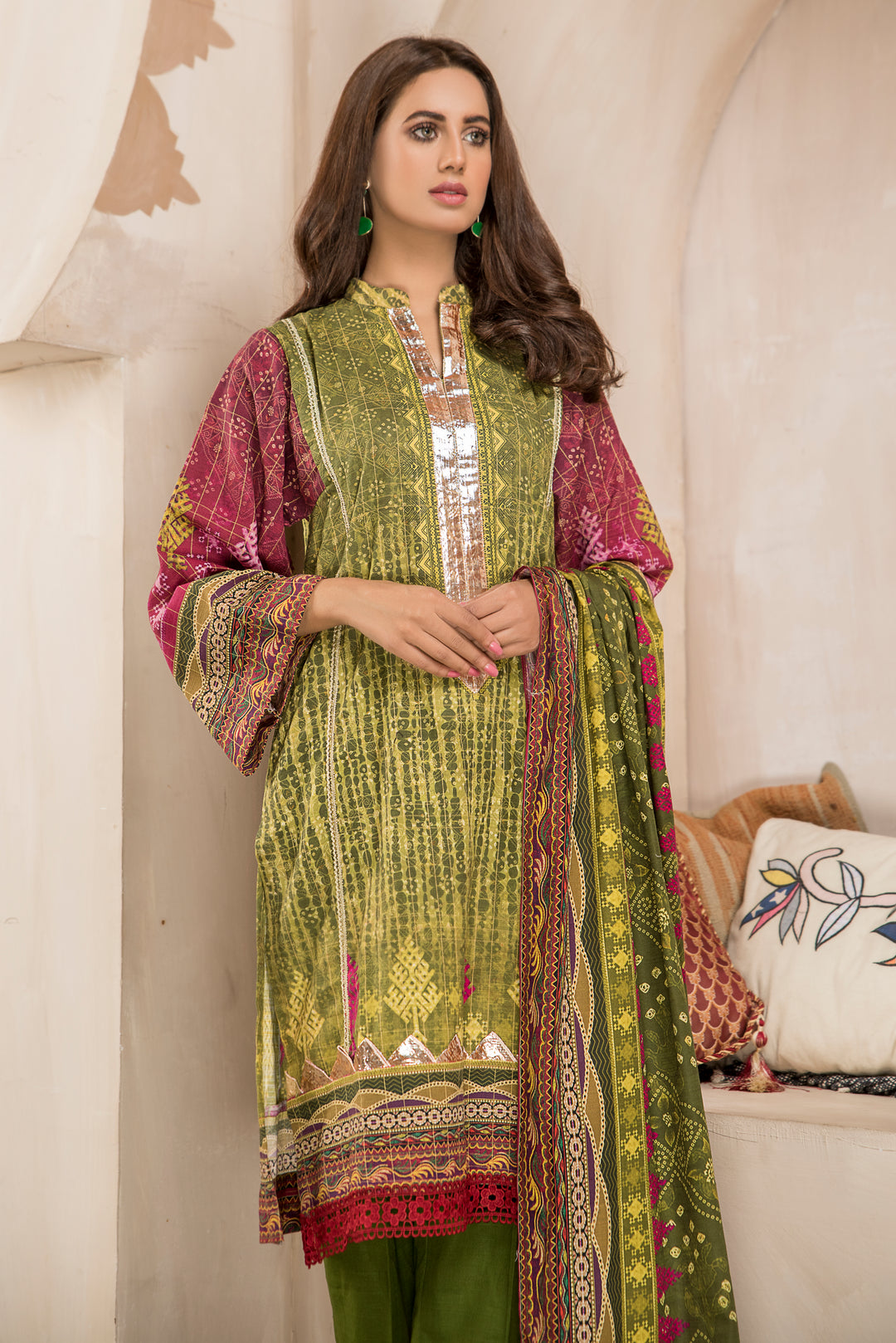 Shahdokht Unstitched Winter collection Masoori slub khaddar by Jacquard Clothing 