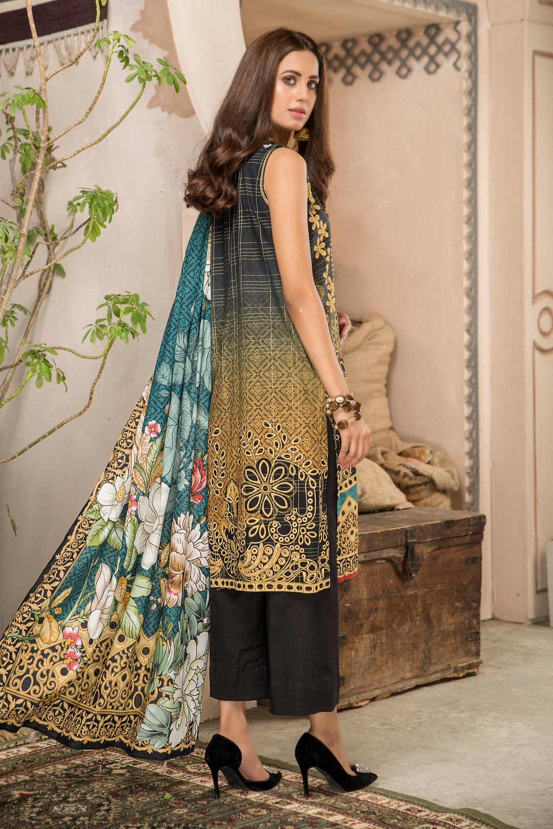 Shahdokht Unstitched Winter collection Masoori slub khaddar by Jacquard Clothing 