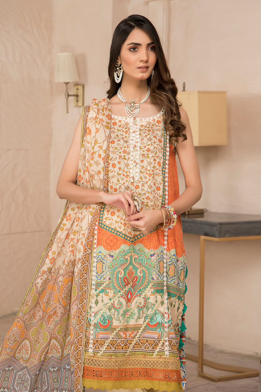 LAWN COLLECTION 3PCS UNSTITCHED BY JACQUARD CLOTHING SUMMER SPRING 2022