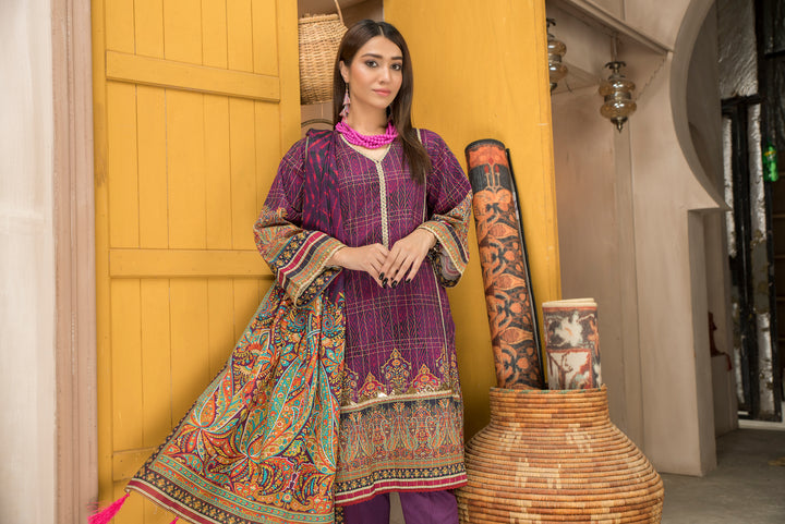 Shahdokht Unstitched Winter collection Masoori slub khaddar by Jacquard Clothing 