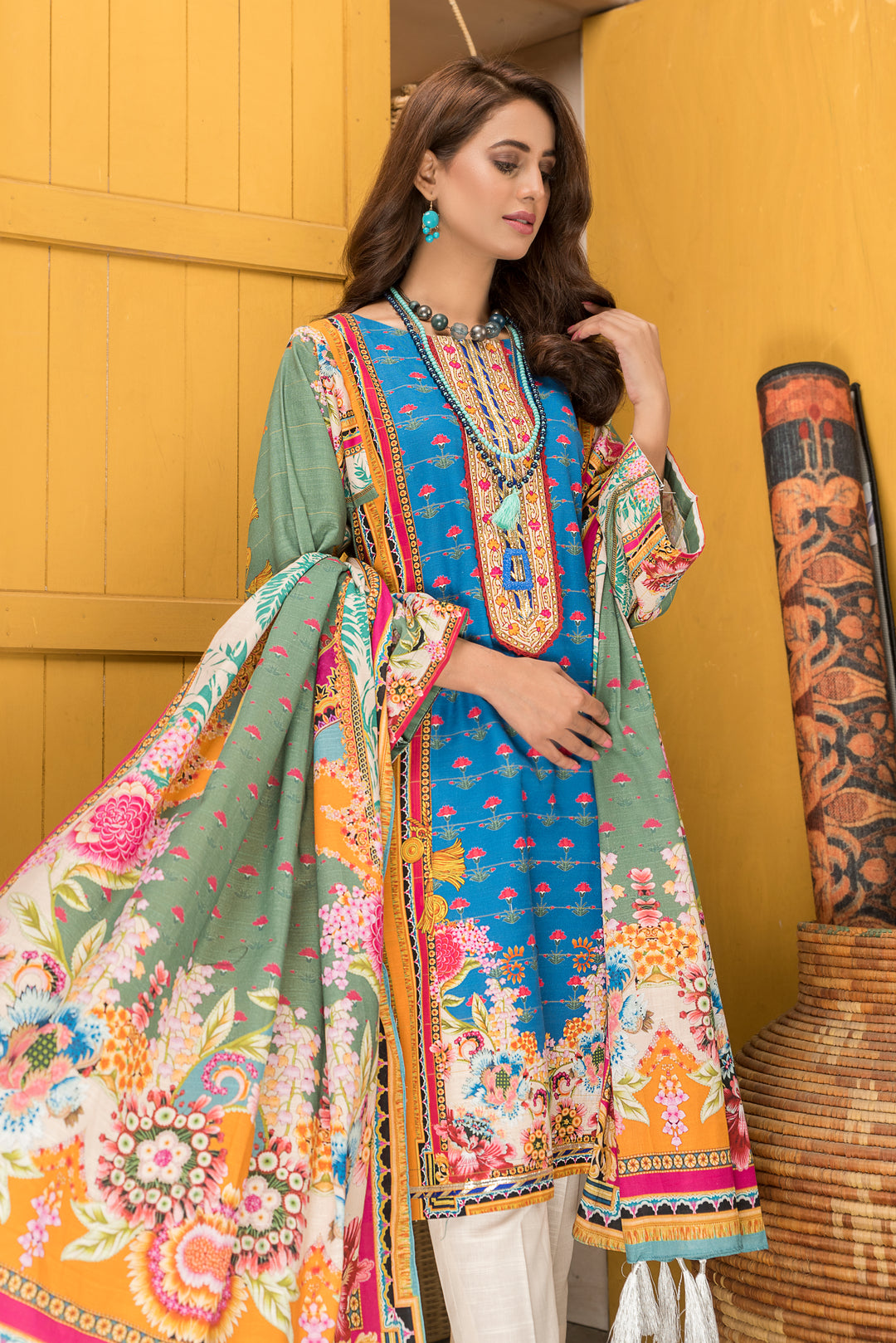 Shahdokht winter  Unstitched Masoori Slub Khaddar By Jacquard clothing.jpg