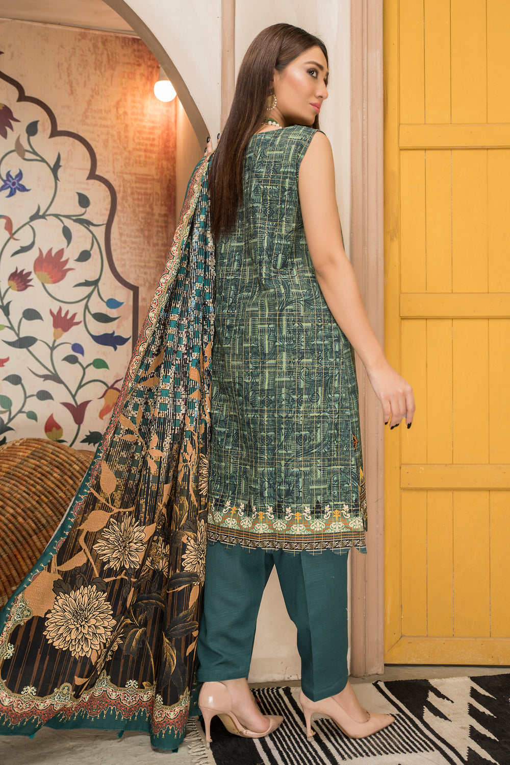 Shahdokht Unstitched Winter collection Masoori slub khaddar by Jacquard Clothing 