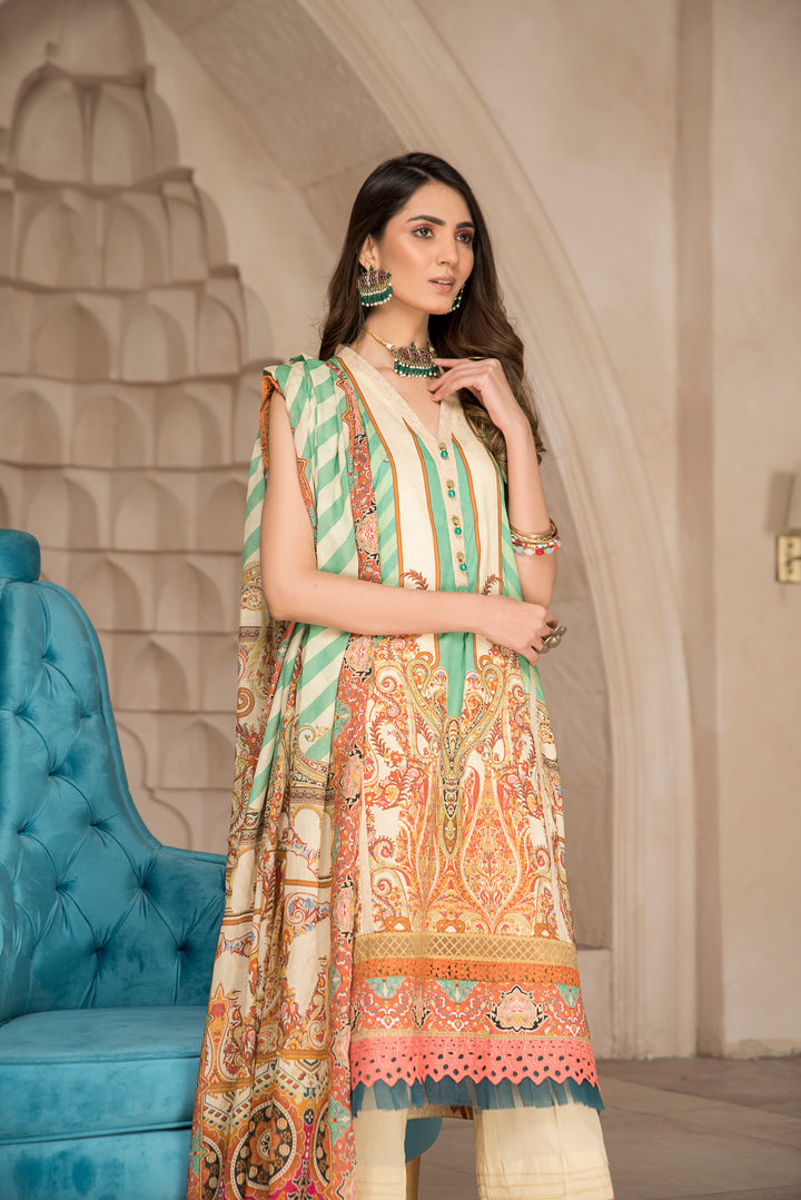 LAWN COLLECTION 3PCS UNSTITCHED BY JACQUARD CLOTHING SUMMER SPRING 2022