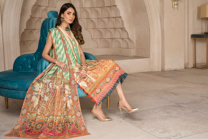 LAWN COLLECTION 3PCS UNSTITCHED BY JACQUARD CLOTHING SUMMER SPRING 2022