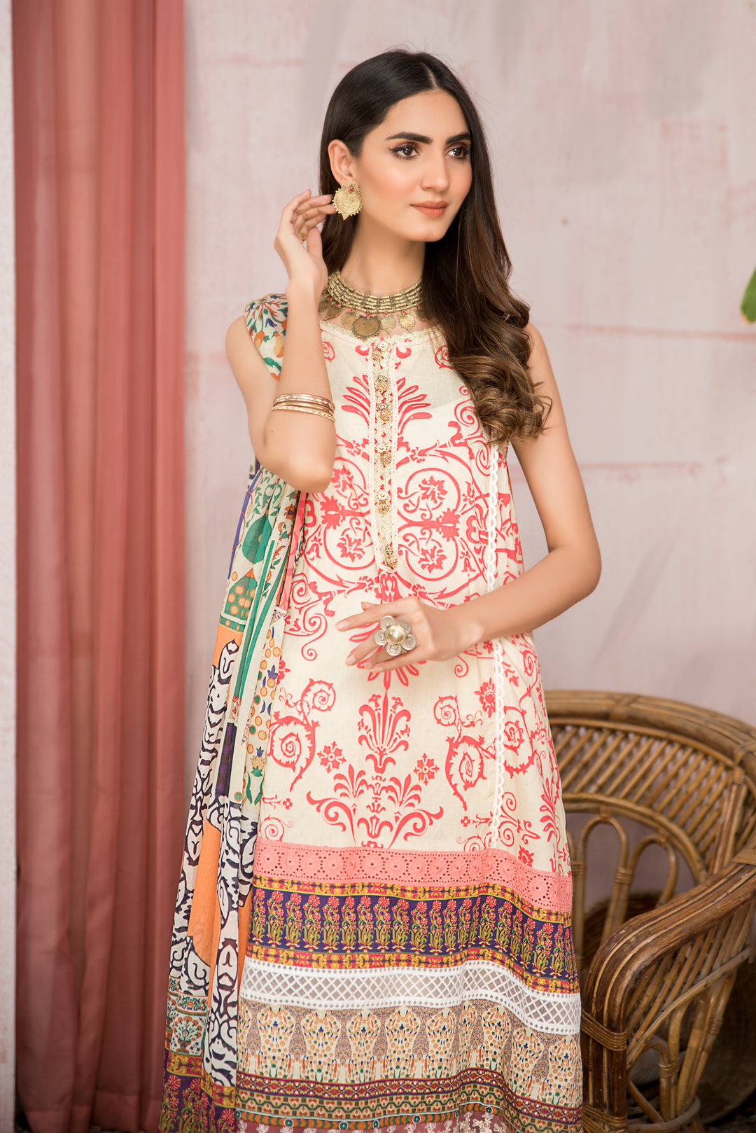 NISA | DIGITAL LAWN UNSTIITCD 3PCS SUMMER 2022 BY JACQUARD CLOTHING