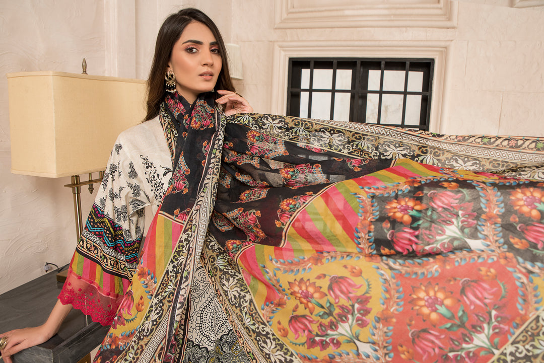 LAWN COLLECTION 3PCS UNSTITCHED BY JACQUARD CLOTHING SUMMER SPRING 2022