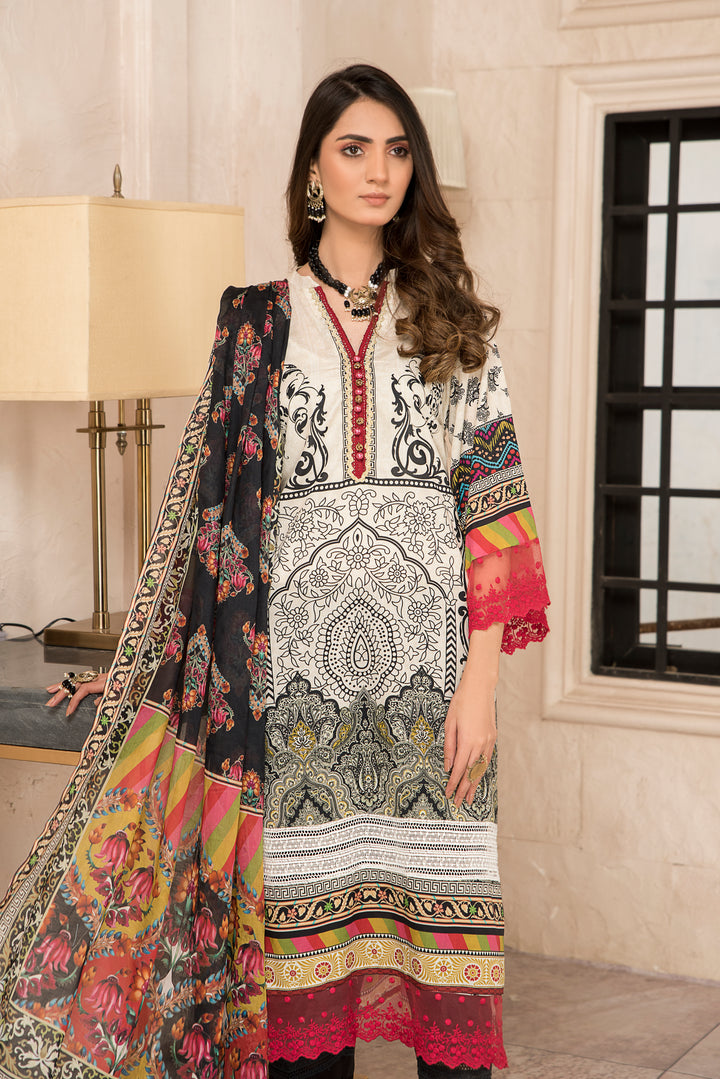 LAWN COLLECTION 3PCS UNSTITCHED BY JACQUARD CLOTHING SUMMER SPRING 2022