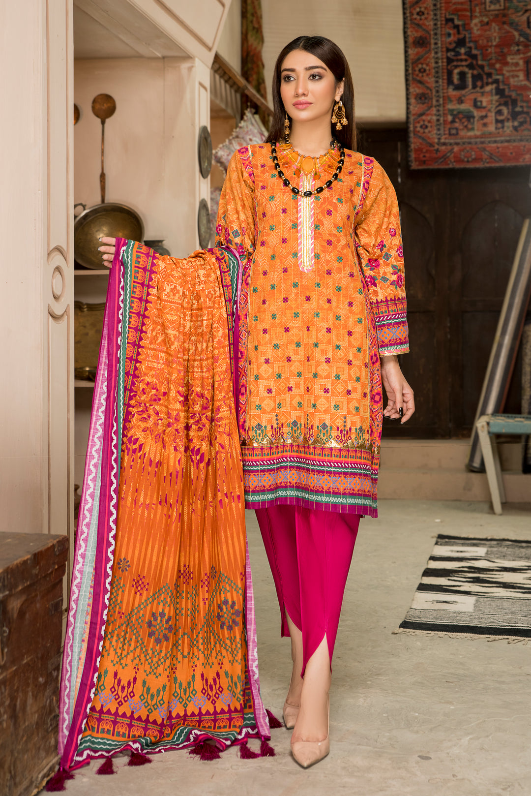 Shahdokht Unstitched Winter collection Masoori slub khaddar by Jacquard Clothing 